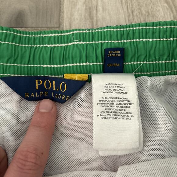 Polo Ralph Lauren Swim Trunks Men L Colorful Floral Hawaiian Shorts Bathing Suit - Picture 4 of 11